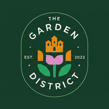 The Garden District logo