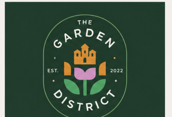 The Garden District logo